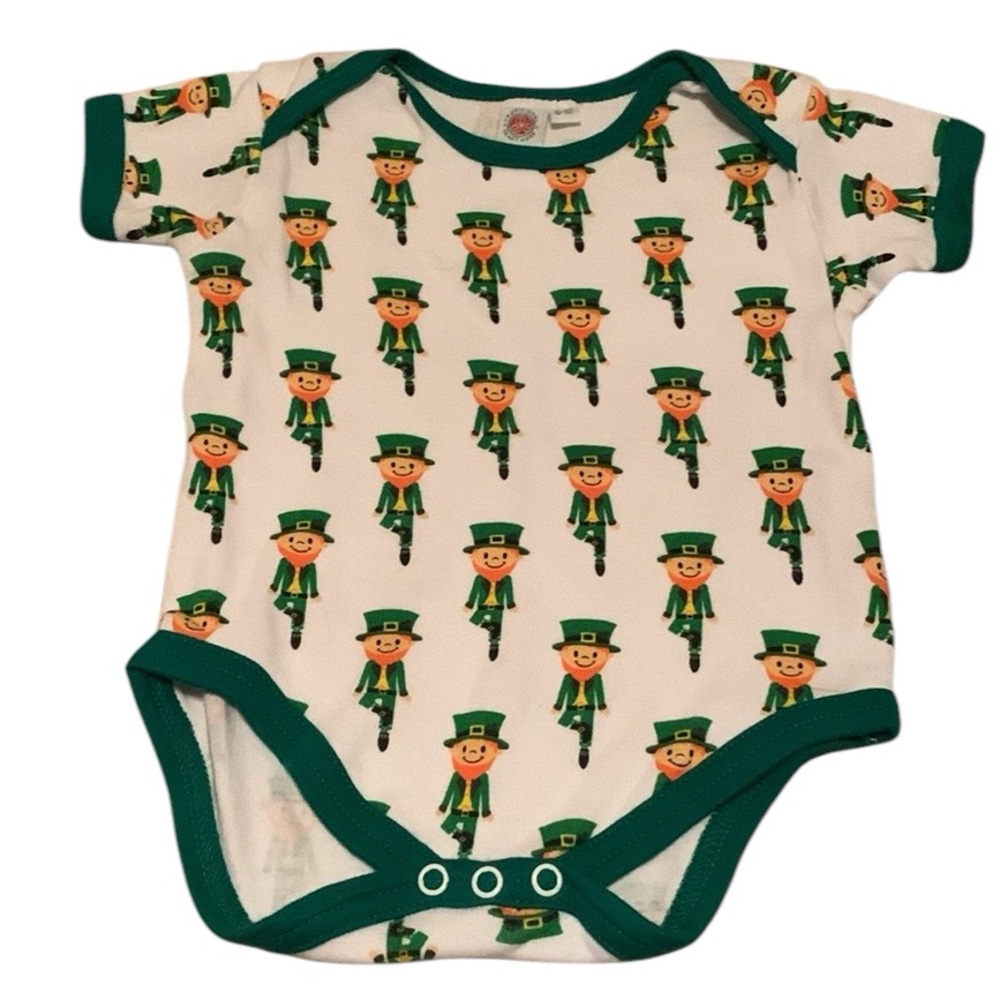 Traditional Craft Wear Leprechaun Bodysuit 6-12 Months St Patrick’s Day Green